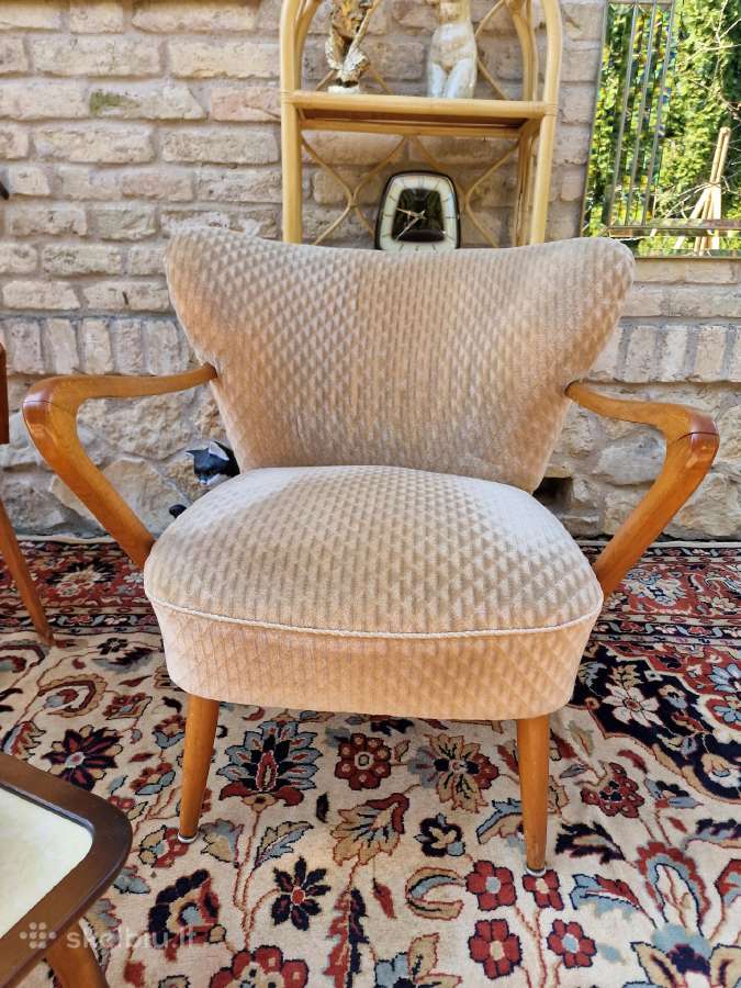 Vintažinis mid century coctail.st fotelis - nuotraukos Nr. 3