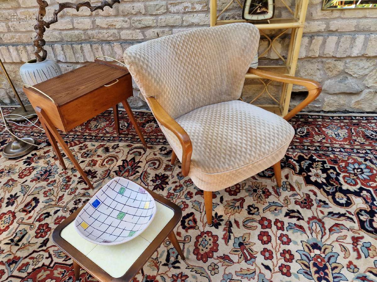 Vintažinis mid century coctail.st fotelis - nuotraukos Nr. 6