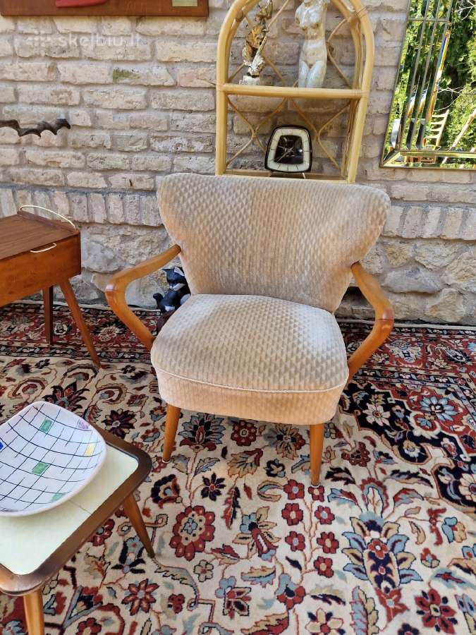 Vintažinis mid century coctail.st fotelis - nuotraukos Nr. 7