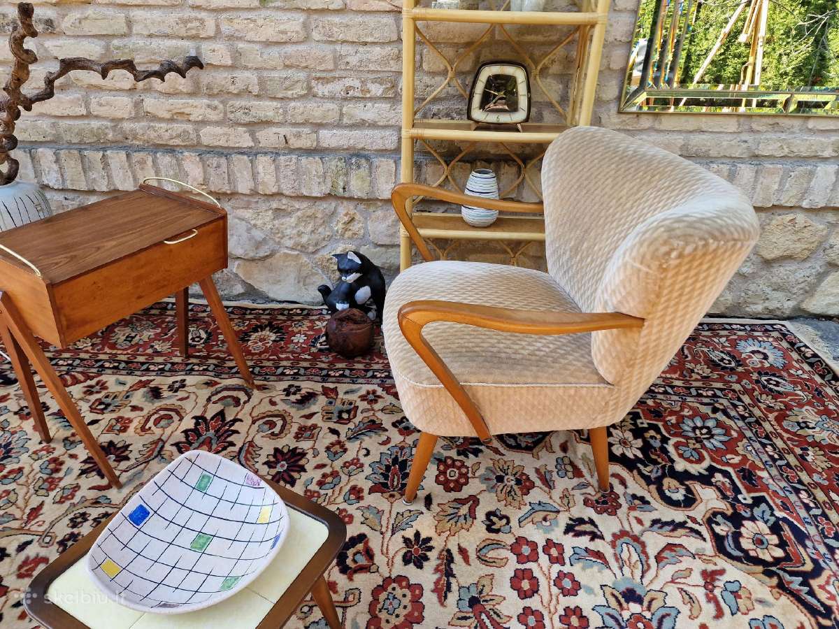 Vintažinis mid century coctail.st fotelis - nuotraukos Nr. 8