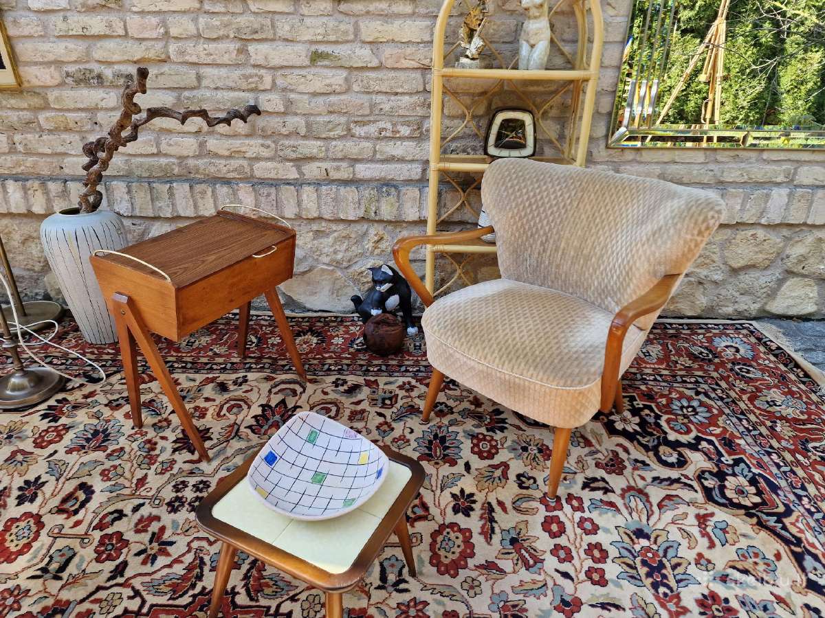 Vintažinis mid century coctail.st fotelis - nuotraukos Nr. 9