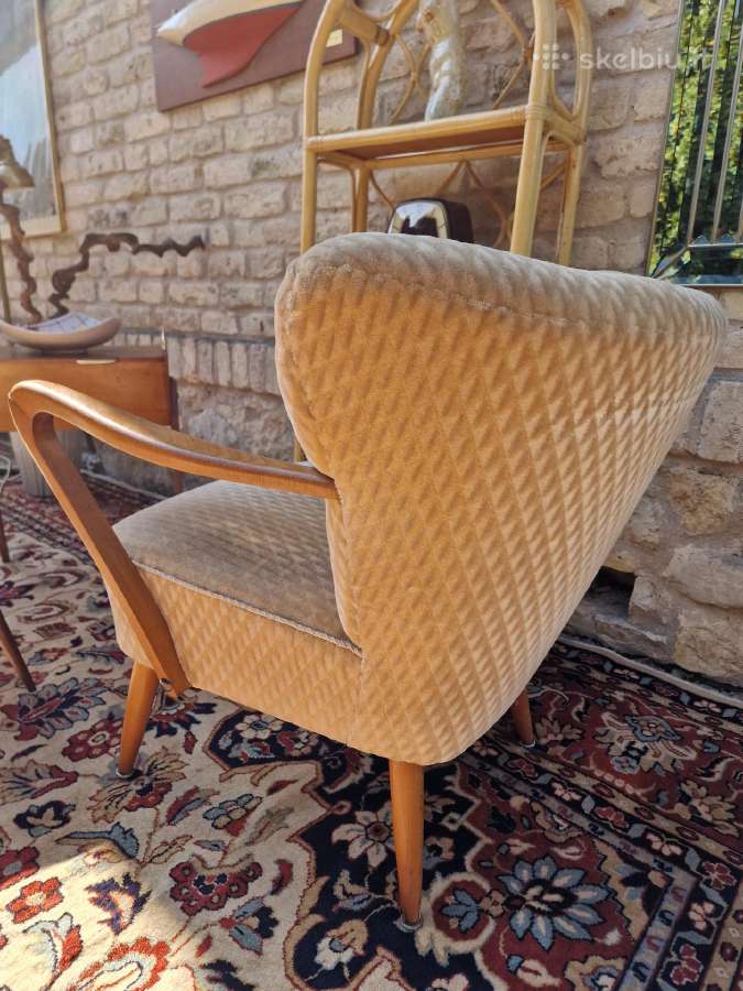 Vintažinis mid century coctail.st fotelis - nuotraukos Nr. 11