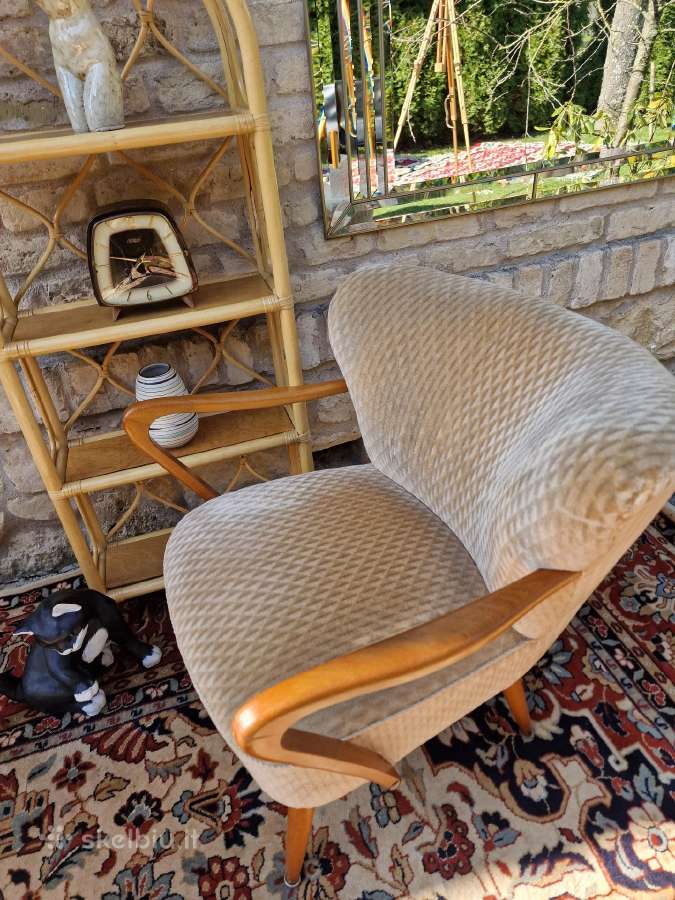 Vintažinis mid century coctail.st fotelis - nuotraukos Nr. 14