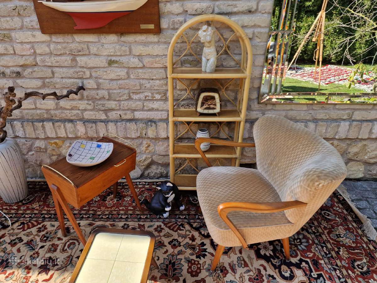 Vintažinis mid century coctail.st fotelis - nuotraukos Nr. 16