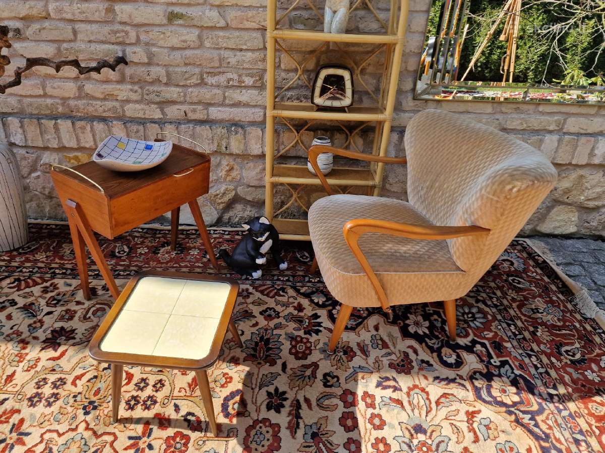 Vintažinis mid century coctail.st fotelis - nuotraukos Nr. 17