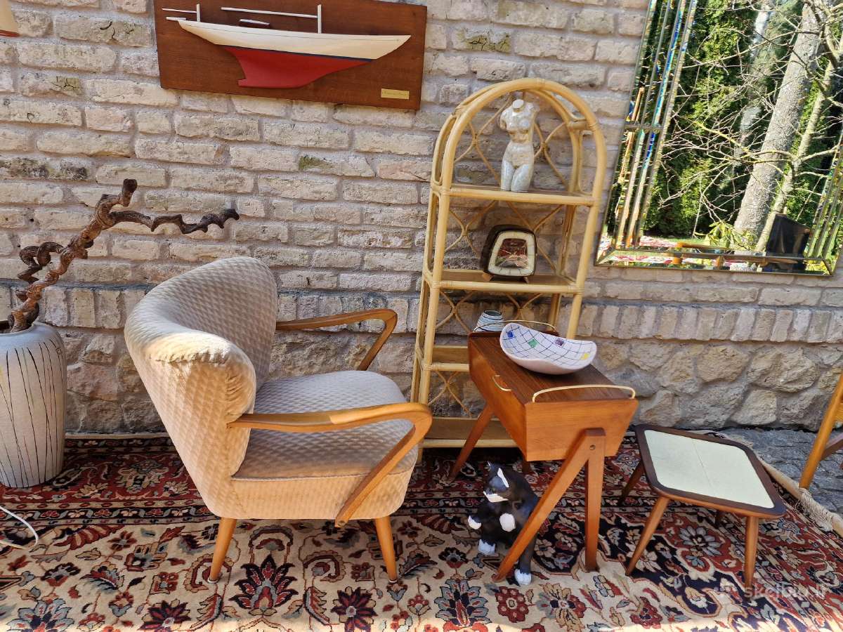 Vintažinis mid century coctail.st fotelis - nuotraukos Nr. 21
