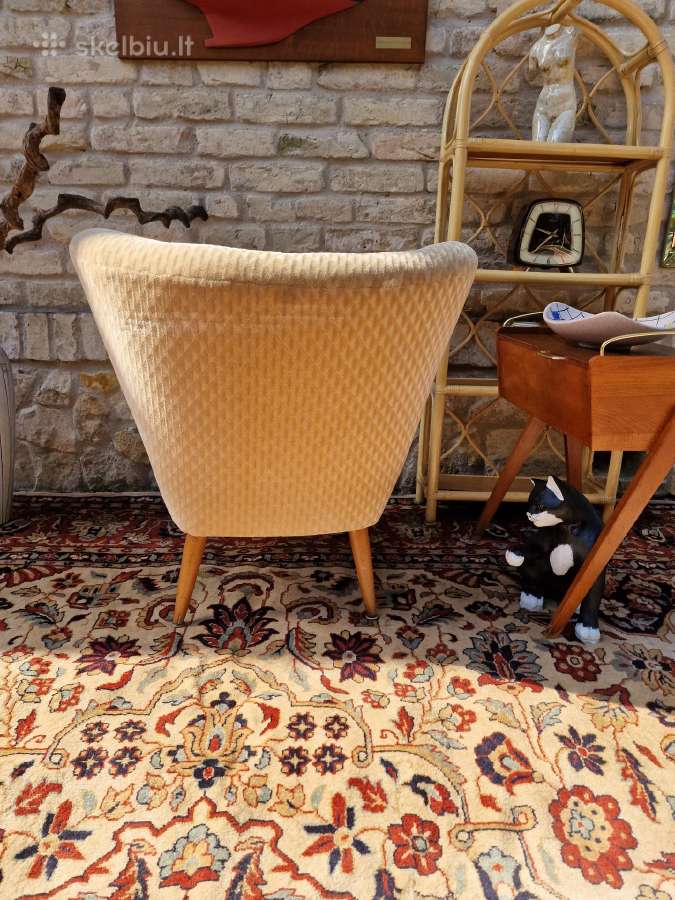 Vintažinis mid century coctail.st fotelis - nuotraukos Nr. 24