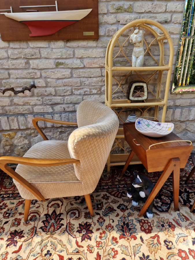 Vintažinis mid century coctail.st fotelis - nuotraukos Nr. 27
