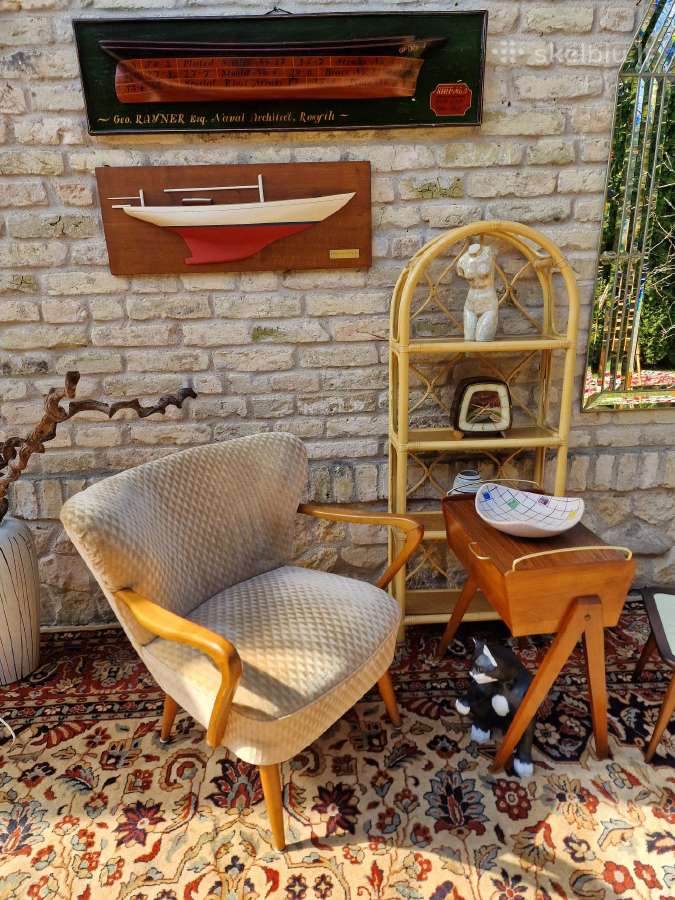 Vintažinis mid century coctail.st fotelis - nuotraukos Nr. 28