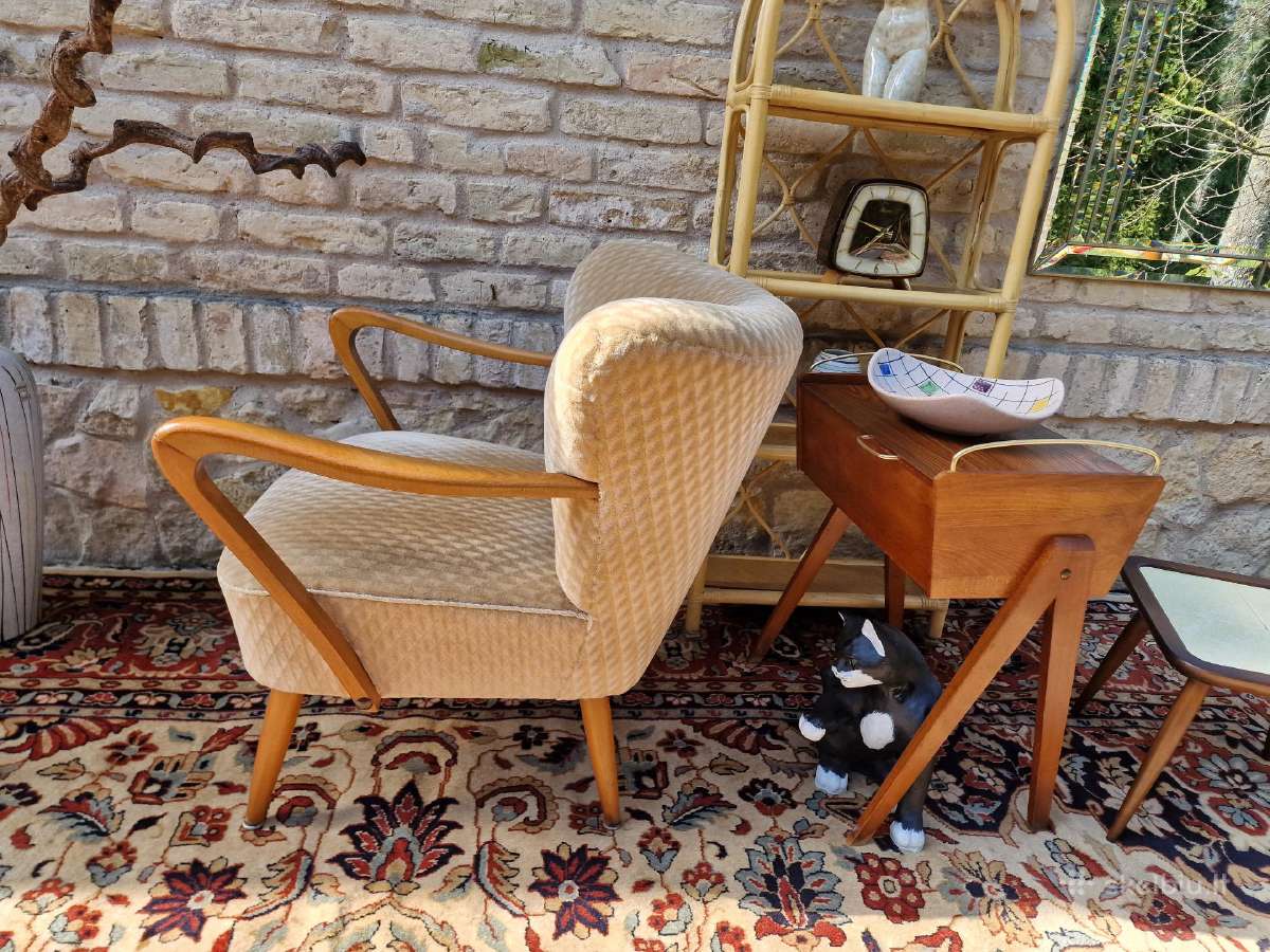Vintažinis mid century coctail.st fotelis - nuotraukos Nr. 29