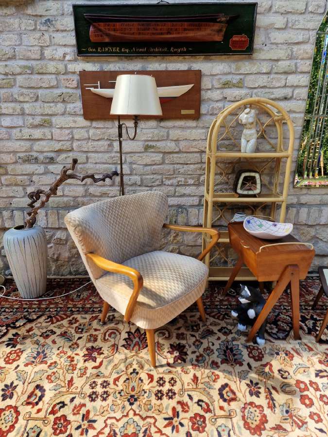 Vintažinis mid century coctail.st fotelis - nuotraukos Nr. 30