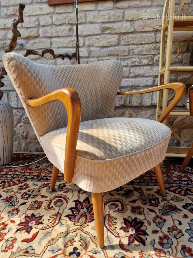 Vintažinis mid century coctail.st fotelis - nuotraukos Nr. 31