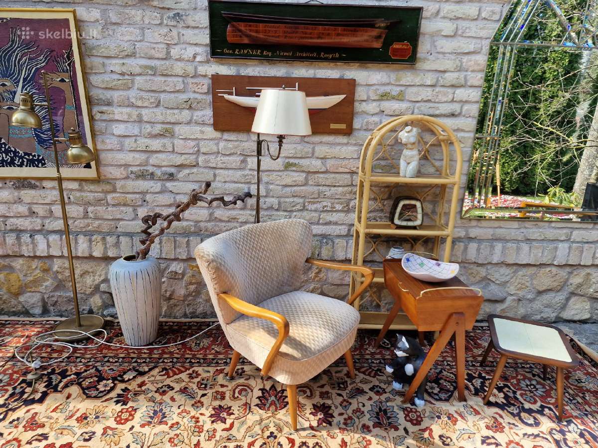 Vintažinis mid century coctail.st fotelis - nuotraukos Nr. 32