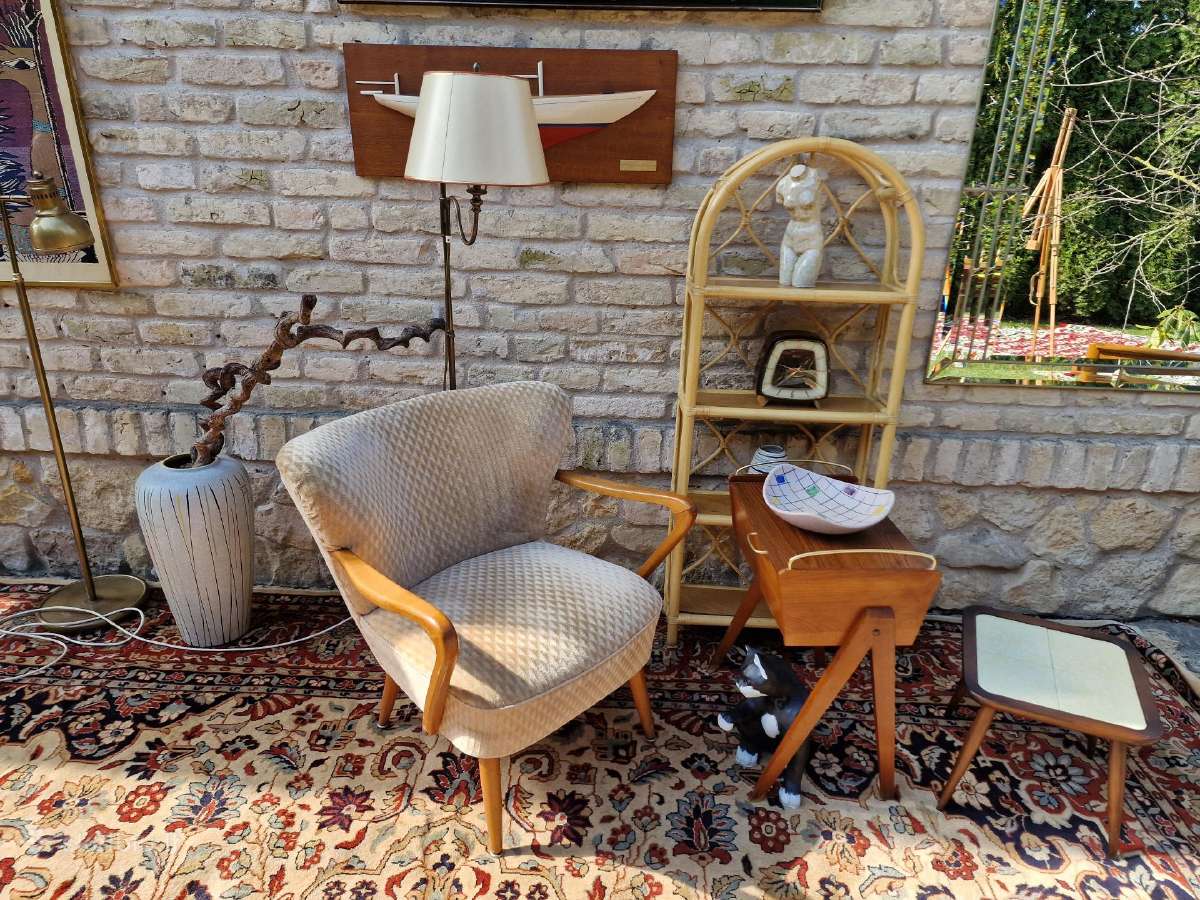 Vintažinis mid century coctail.st fotelis - nuotraukos Nr. 34