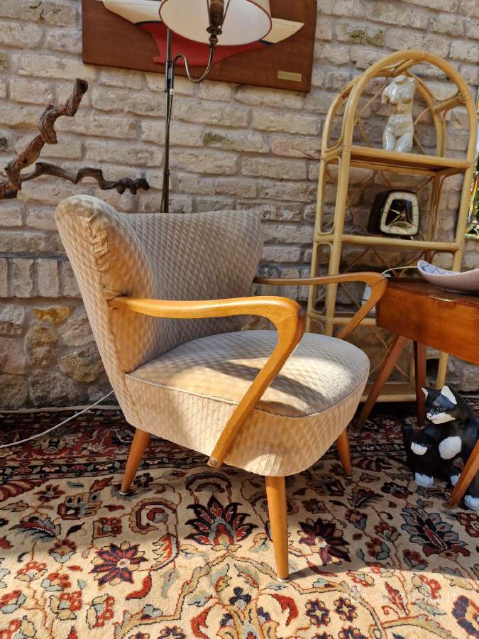 Vintažinis mid century coctail.st fotelis - nuotraukos Nr. 37