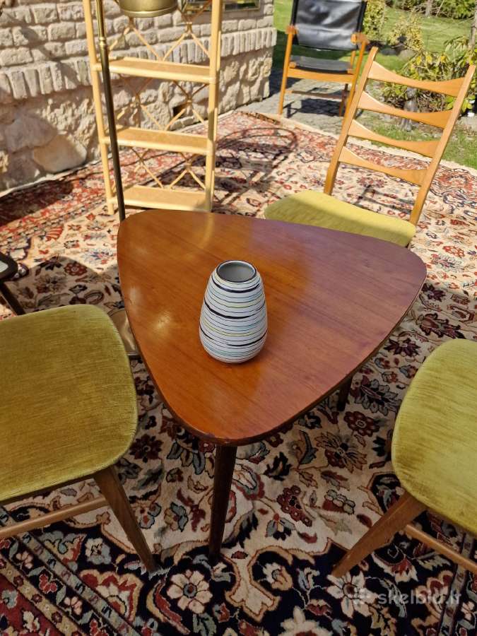 Vintažinis mid century tikmedžio kavos staliukas - nuotraukos Nr. 6