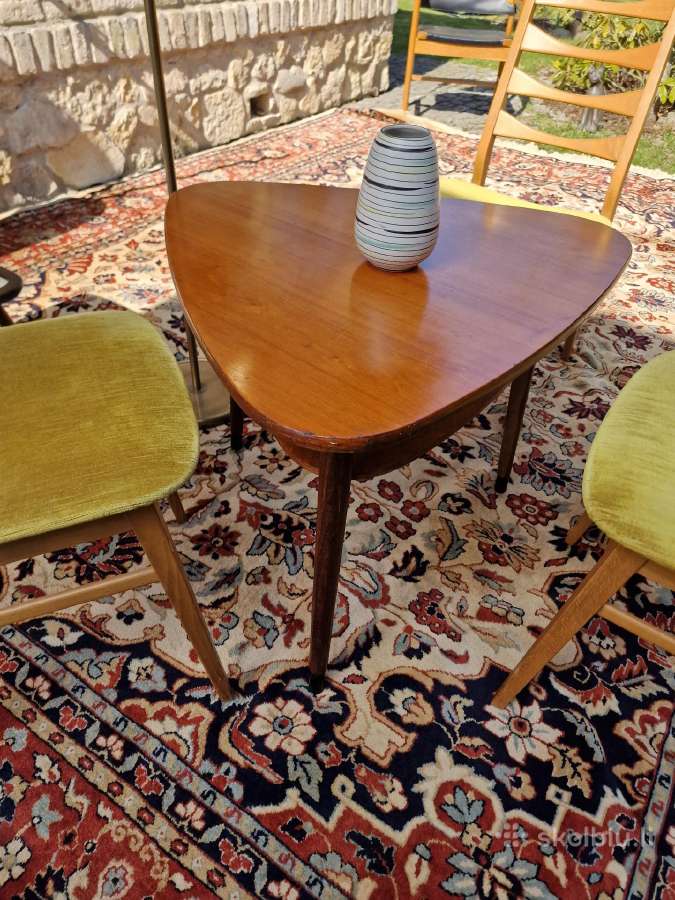 Vintažinis mid century tikmedžio kavos staliukas - nuotraukos Nr. 7