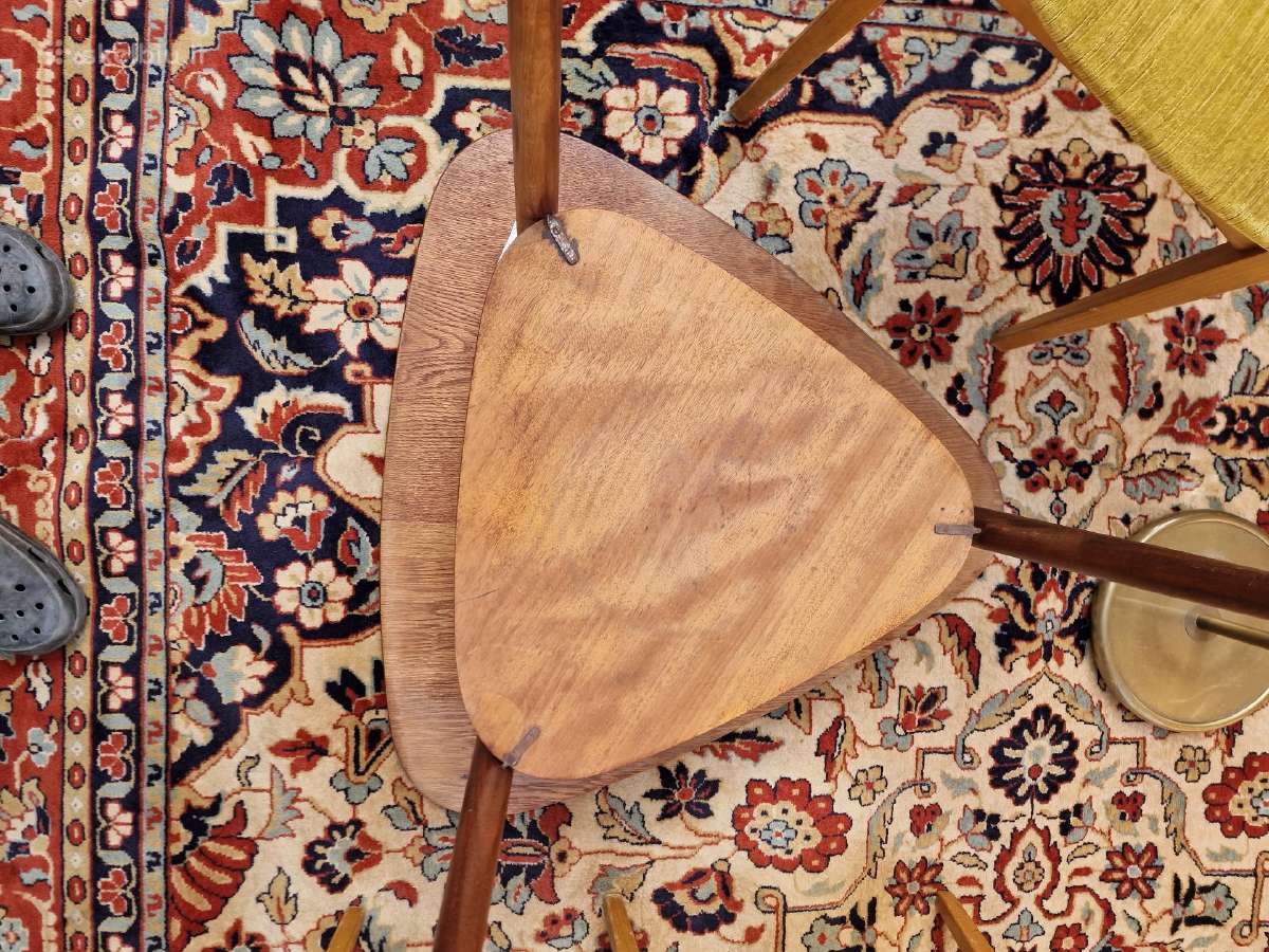 Vintažinis mid century tikmedžio kavos staliukas - nuotraukos Nr. 18