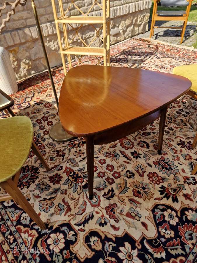 Vintažinis mid century tikmedžio kavos staliukas - nuotraukos Nr. 21