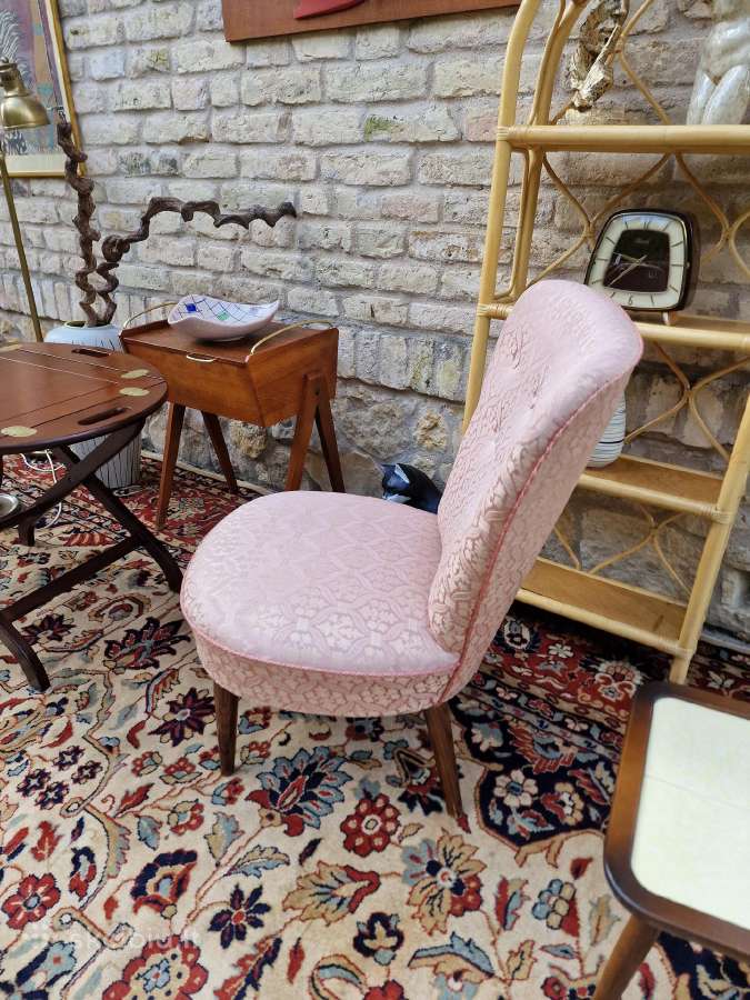 Vintažinis mid century buduaro fotelis - nuotraukos Nr. 4