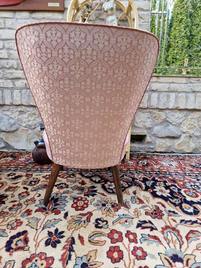 Vintažinis mid century buduaro fotelis - nuotraukos Nr. 12