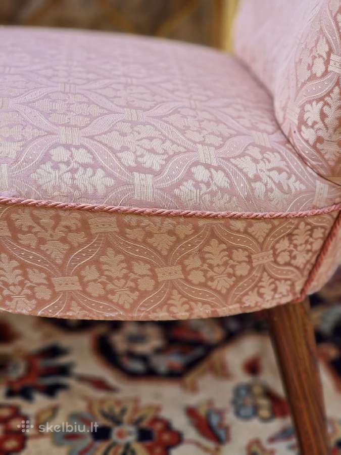 Vintažinis mid century buduaro fotelis - nuotraukos Nr. 15