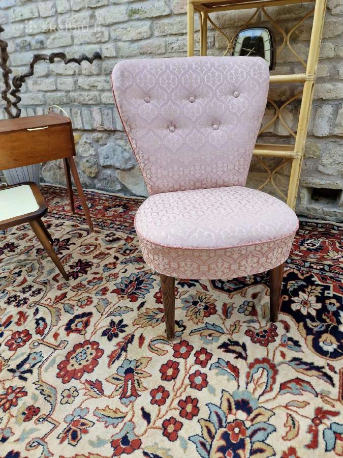 Vintažinis mid century buduaro fotelis - nuotraukos Nr. 19