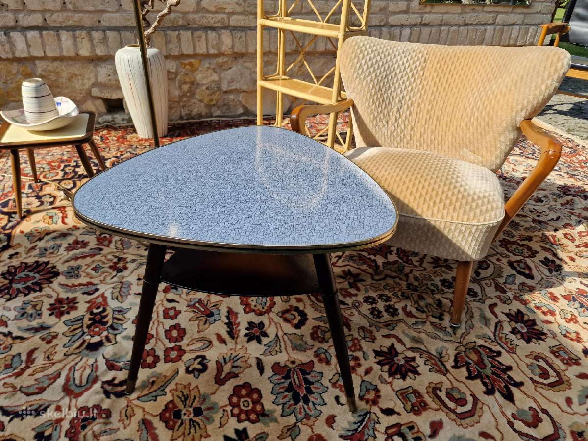 Vintažinis mid century kavos staliukas - nuotraukos Nr. 8