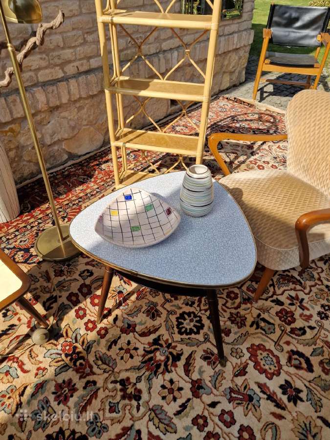Vintažinis mid century kavos staliukas - nuotraukos Nr. 21