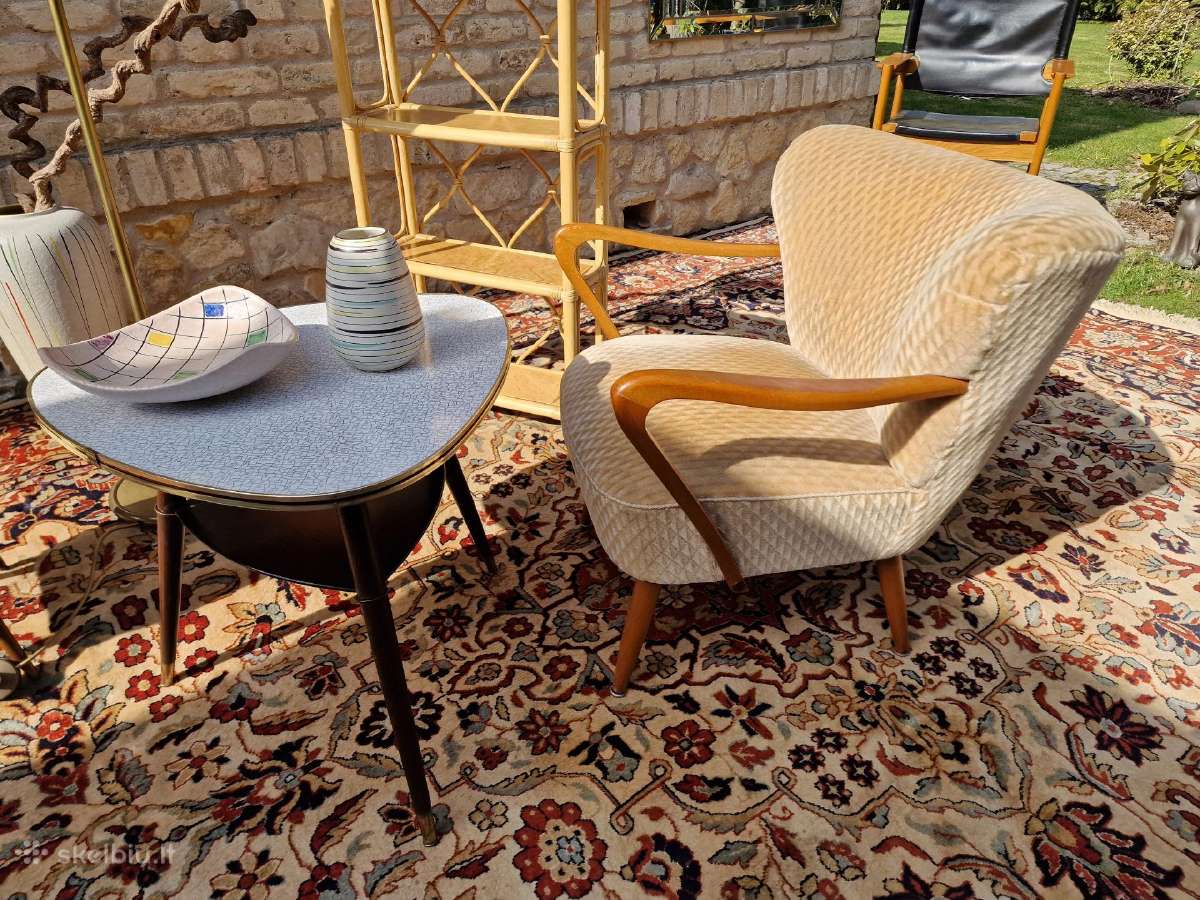 Vintažinis mid century kavos staliukas - nuotraukos Nr. 23