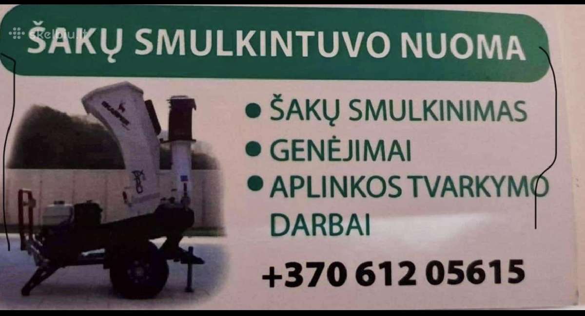 Saku smulkintuvas vilkaviskis