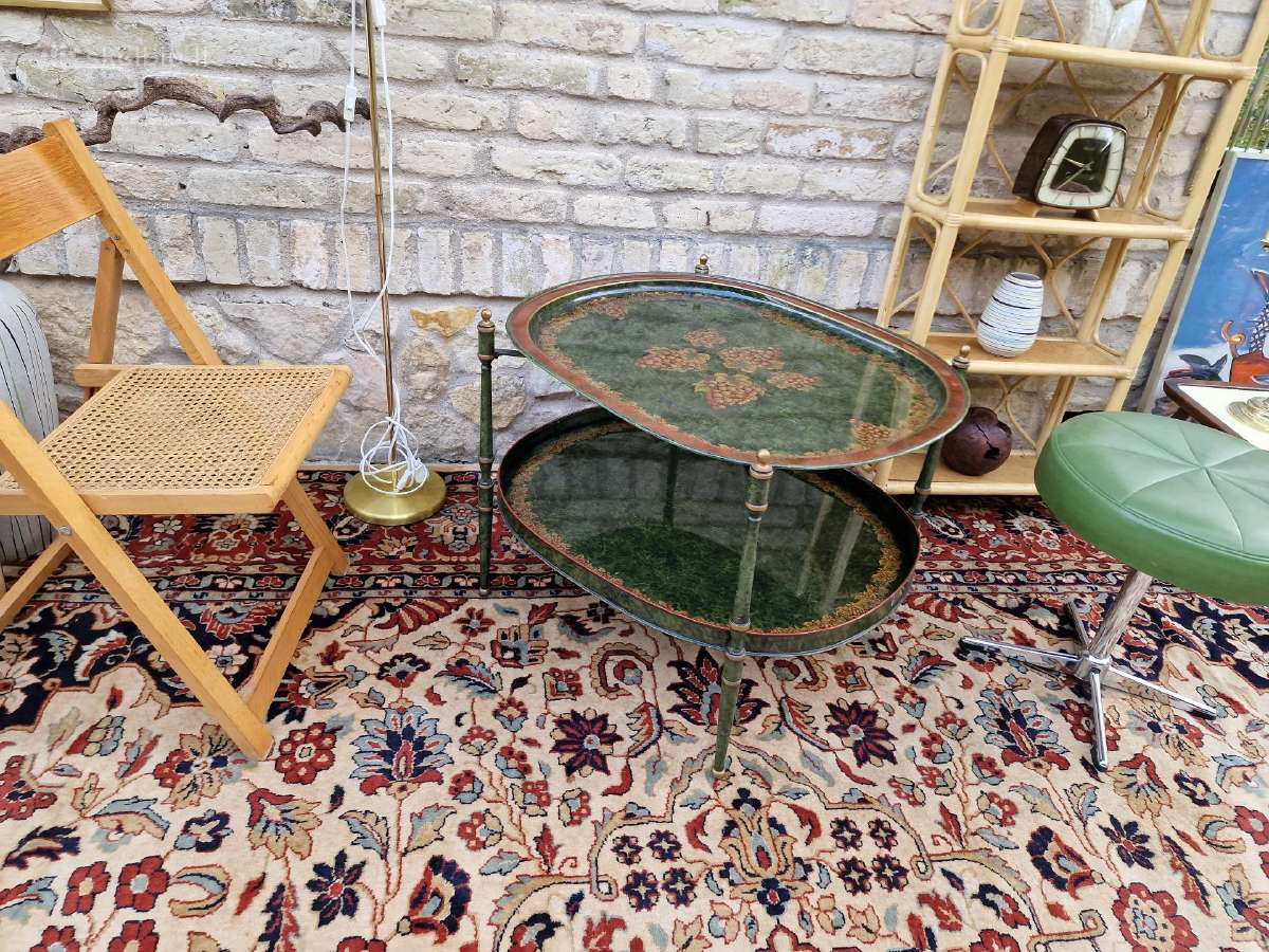 Vintažinis mid century serviravimo staliukas - nuotraukos Nr. 17
