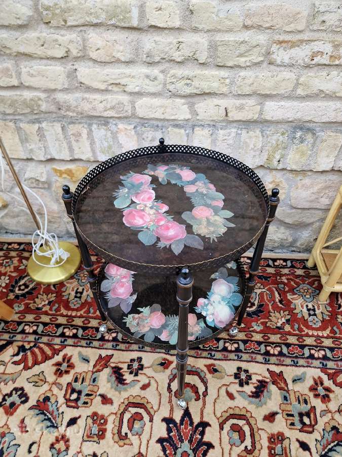 Vintažinis mid century serviravimo staliukas - nuotraukos Nr. 13