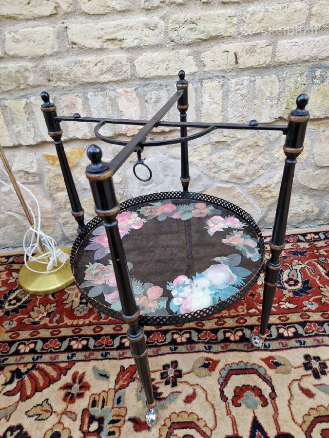 Vintažinis mid century serviravimo staliukas - nuotraukos Nr. 16