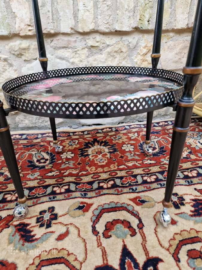 Vintažinis mid century serviravimo staliukas - nuotraukos Nr. 18
