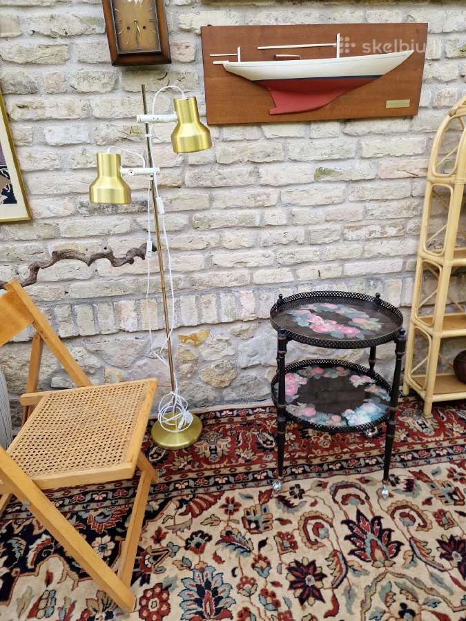 Vintažinis mid century serviravimo staliukas - nuotraukos Nr. 21