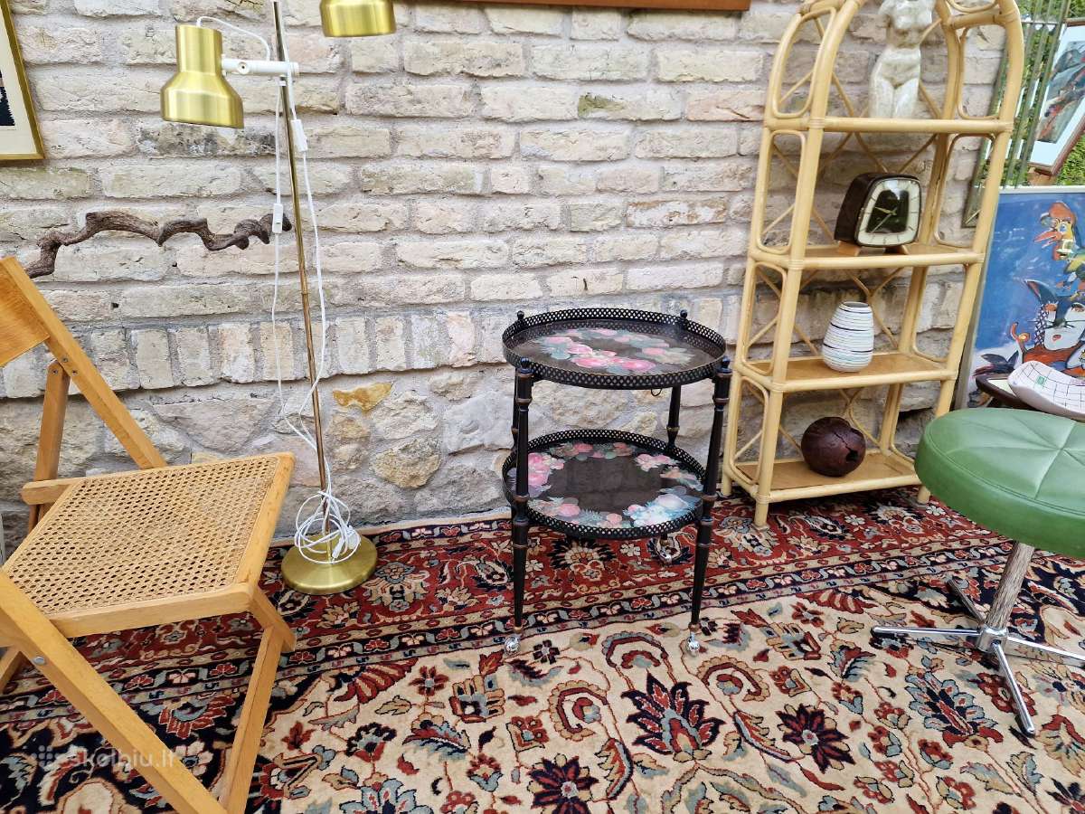 Vintažinis mid century serviravimo staliukas - nuotraukos Nr. 22