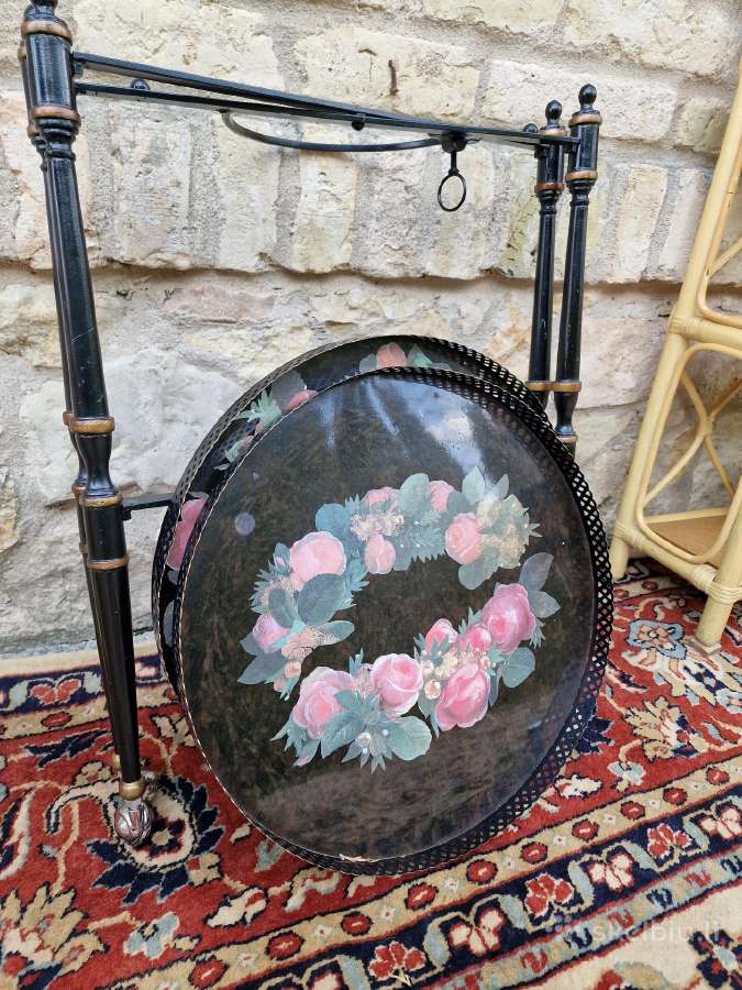 Vintažinis mid century serviravimo staliukas - nuotraukos Nr. 26