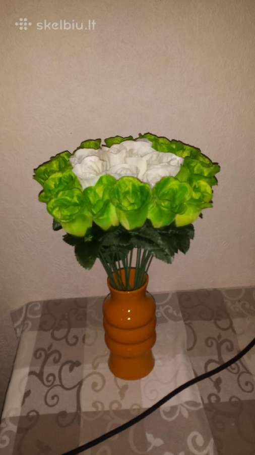Dirbtinu roziu puokste. Nesiunciu! 27 rozes - nuotraukos Nr. 4