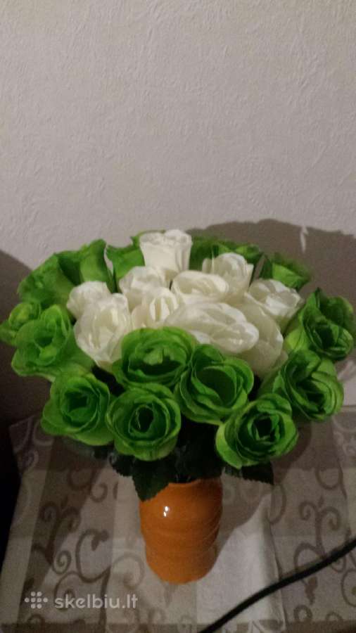 Dirbtinu roziu puokste. Nesiunciu! 27 rozes - nuotraukos Nr. 8