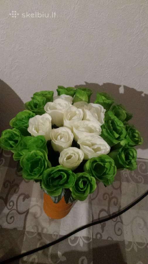 Dirbtinu roziu puokste. Nesiunciu! 27 rozes - nuotraukos Nr. 9