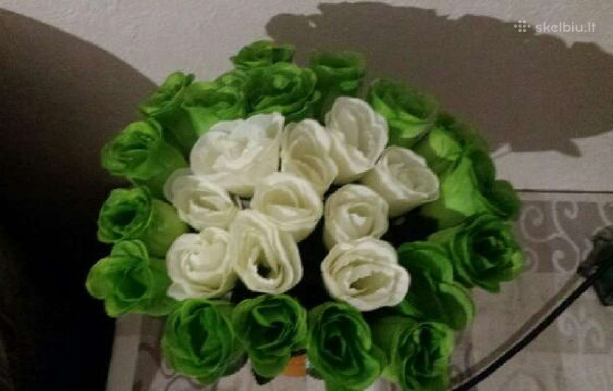 Dirbtinu roziu puokste. Nesiunciu! 27 rozes - nuotraukos Nr. 11