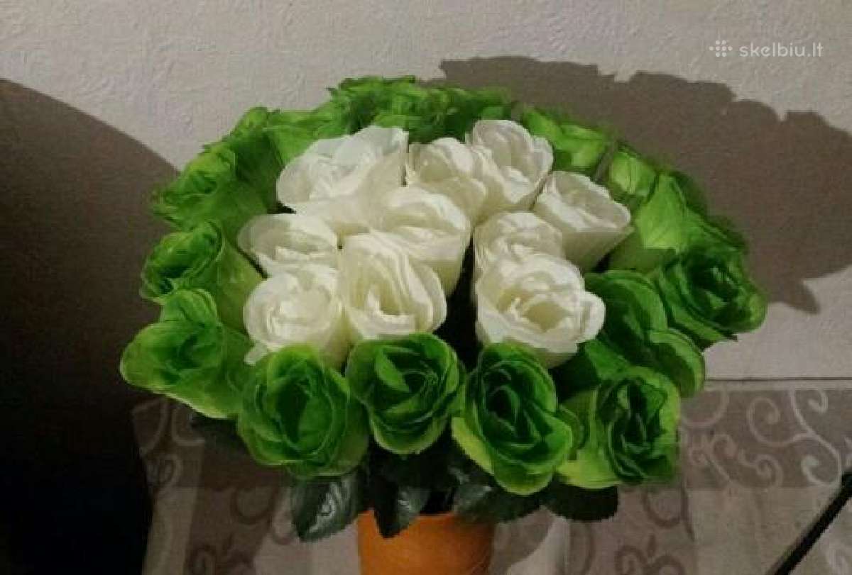 Dirbtinu roziu puokste. Nesiunciu! 27 rozes - nuotraukos Nr. 6