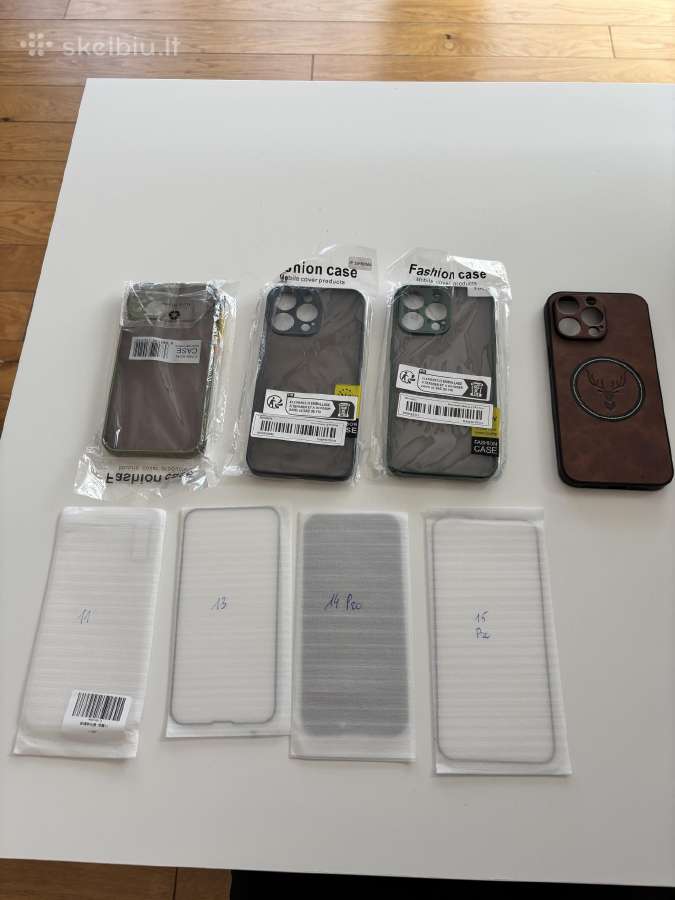 iPhone dėkliukai ir apsauginiai stikliukai