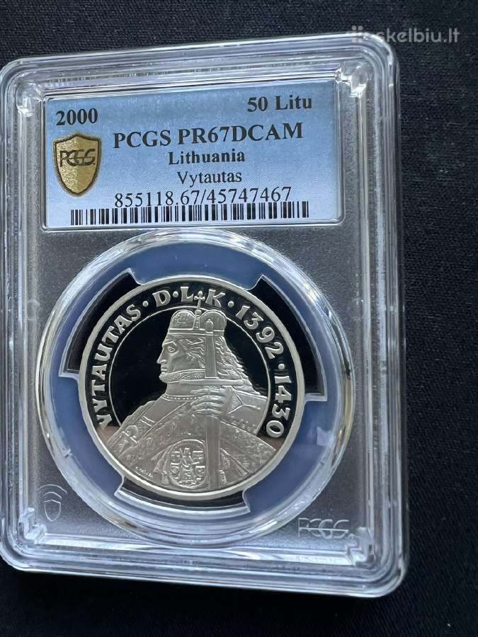 2000m. 50 Litu Vytautas Pcgs Pr 67 Dcam
