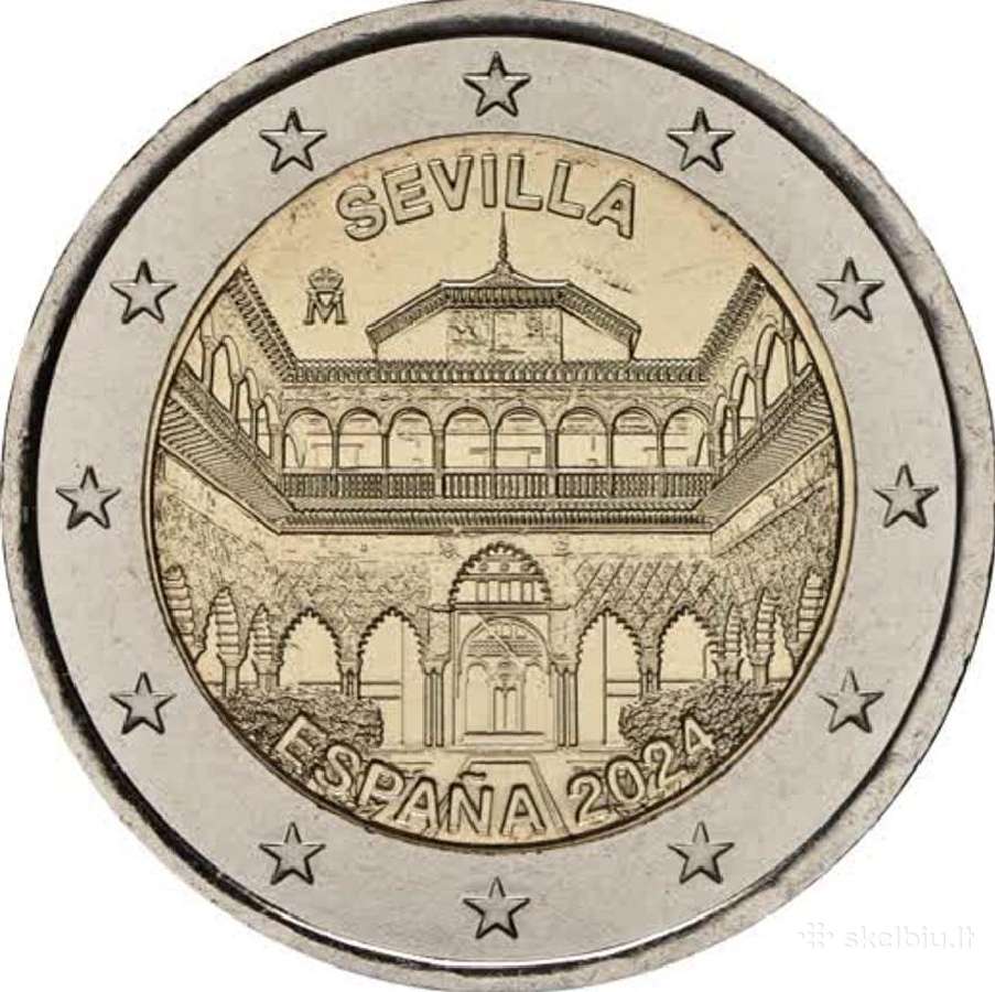 Ispanijos proginės euro monetos - nuotraukos Nr. 5