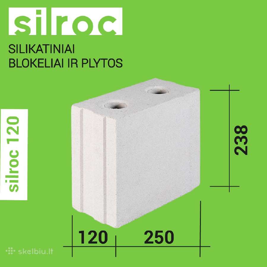 Silikatiniai blokeliai silroc - nuotraukos Nr. 3