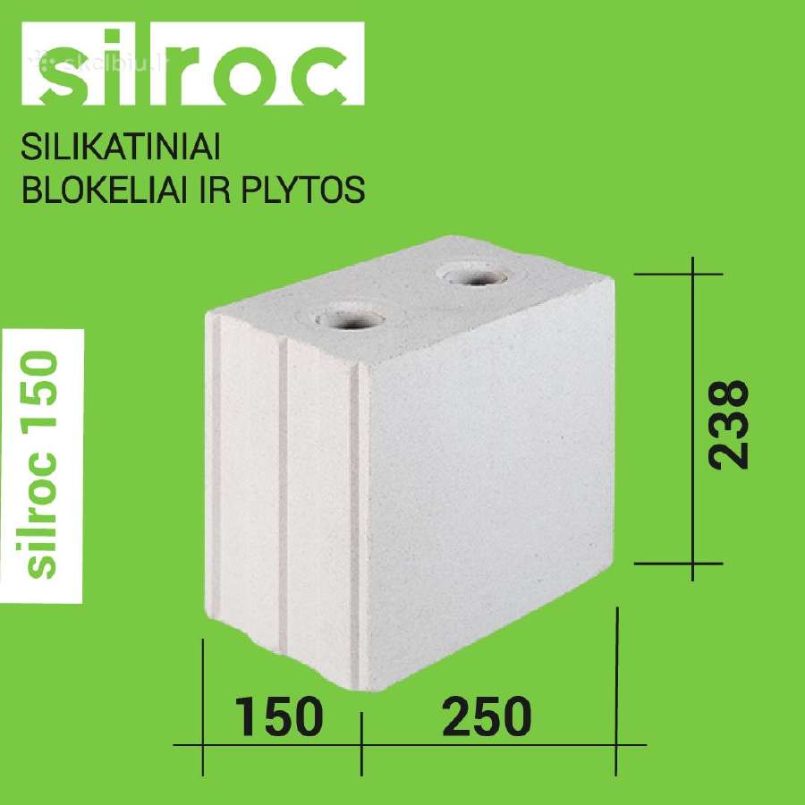 Silikatiniai blokeliai silroc - nuotraukos Nr. 4