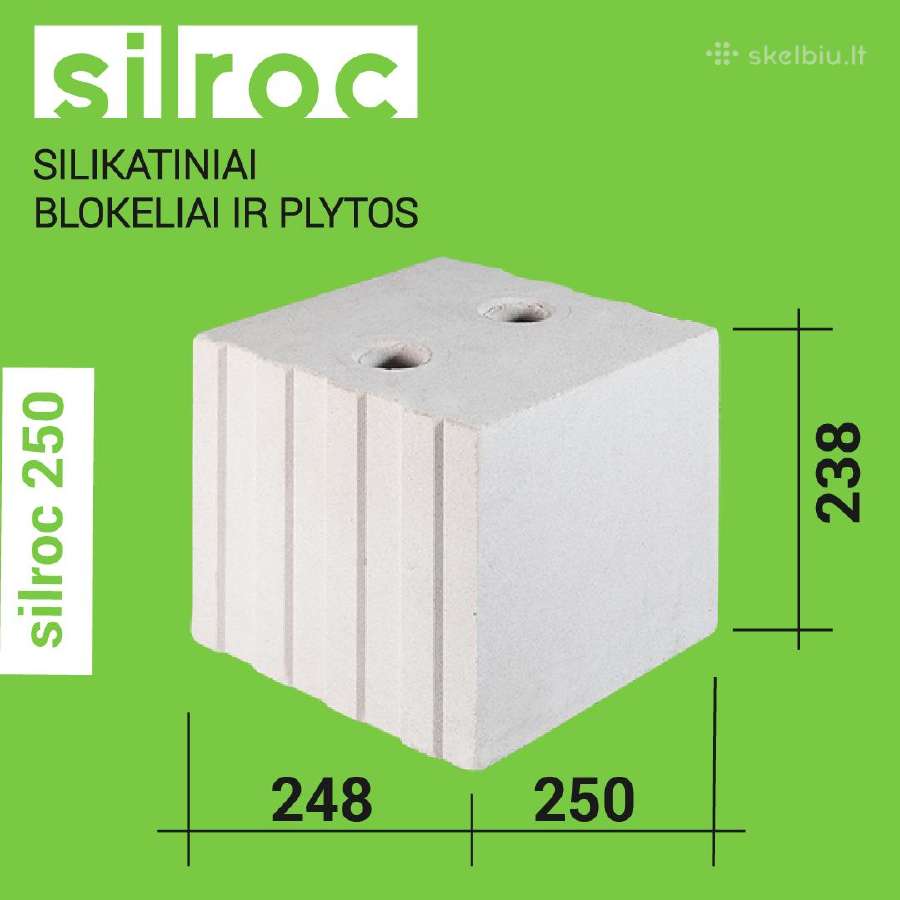 Silikatiniai blokeliai silroc - nuotraukos Nr. 7