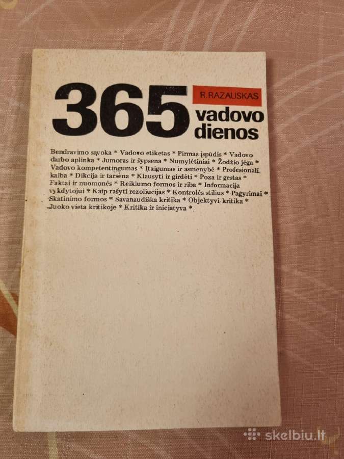 365 vadovo dienos